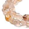 Natural Cherry Blossom Agate Beads Strands G-P497-01E-68-4