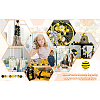 Kissitty DIY Bee Wooded Ornaments Kit DIY-KS0001-28-21