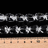Transparency Glass Beads Strands X-GLAA-T023-15-4