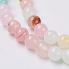 Natural Colorful Green Jade Beads Strands G-G757-01-4mm-4