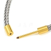 Braided Steel Wire Bracelet Making KK-CBA6056-03G-G-4