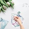 8Pcs 4 Styles Self Adhesive Waterproof PVC Sticker DIY-WH0311-037-3