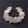 Natural Quartz Crystal Points Beads Strands G-K181-B28-4