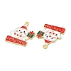 Christmas Alloy Enamel Pendants ENAM-D050-13A-02G-2