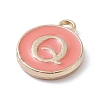 (Defective Closeout Sale Border damaged) Golden Plated Alloy Enamel Charms LS-ENAM-XCP0001-20Q-4