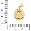 Brass Micro Pave Cubic Zirconia Pendants KK-I723-34G-3