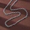 201 Stainless Steel Cable Chain Necklaces NJEW-Q013-12C-P-1
