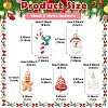 5Pcs 5 Styles Christmas Themes Alloy Enamel Pendants XMAS-YW0001-01C-2