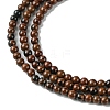 Natural Mahogany Obsidian Beads Strands G-K365-C07-01-4