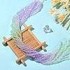 10 Strands Transparent Gradient Color Glass Beads Strands GLAA-CJ0002-09A-5