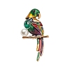 Parrot Alloy Enamel Brooches PW-WGB7706-01-3