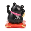 ABS Plastic Solar Powered Maneki-neko Figurines LS-DJEW-B017-01A-04-3