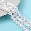 Electroplated Glass Pearl Beads Strands LS-BSHE-C007-A01-02-1-2