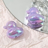 UV Plating Opaque Acrylic Beads OACR-WH0031-23H-1