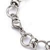 Tarnish Resistant 304 Stainless Steel Link Chain Bracelets BJEW-Z011-11P-2