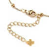 304 Stainless Steel Round Ball Cable Chain Bracelet Making AJEW-JB01331-01-4