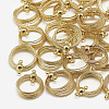 Brass  2-Loop Link Pendants X-KK-N200-083-2