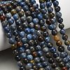 Natural Dumortierite Beads Strands X-G-F826-A01-6mm-1