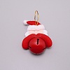 Christmas Theme Santa Claus Cloth Pendant Decorations HJEW-SZC0004-09-1