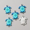 Alloy Enamel Printed Connector Charms ENAM-WH0065-15P-01-1