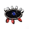 Eye Glass Beaded Patches LS-DIY-WH0301-08-1