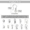 11Pcs 11 Styles 304 Stainless Steel Hook Clasps STAS-CJ0003-39P-2