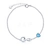 925 Sterling Silver Charm Bracelets BJEW-BB43544-B-1