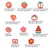 100Pcs 10 Styles Handmade Polymer Clay Beads CLAY-FP0001-19-6