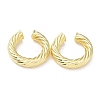 Rack Plating Brass Twist Rope Cuff Earrings for Women EJEW-G352-02G-1