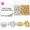 300Pcs 2 Colors Brass Rhinestone Spacer Beads RB-SP0001-04-2