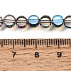 Electroplated Transparent Glass Beads Strands GL-CBA98F0-06B-05-4