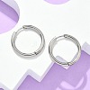 Tarnish Resistant 304 Stainless Steel Huggie Hoop Earrings EJEW-F111B-23mm-P-1