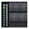 50Pcs Plastic Hanging Merchandise Strips KY-PH0002-22-8
