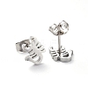 Tarnish Resistant 304 Stainless Steel Stud Earrings EJEW-H368-32P-2