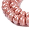 Glazed Porcelain Rondelle Beads PORC-Q001-01I-3