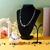 100Pcs 8 Colors Glass Pearl Round Bead Connector Charms FIND-YS0001-21-8