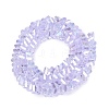 Electroplate Transparent Glass Beads Strands LS-EGLA-Q139-01A-A23-2