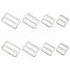 8Pcs 4 Styles Alloy Slider Buckles FIND-GF0007-01P-1