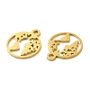 Ion Plating(IP) 304 Stainless Steel Charms STAS-J042-06G-2