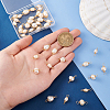 40Pcs Natural Freshwater Pearl Copper Wire Wrapped Rice Connector Charms PALLOY-PH01689-3