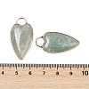 Natural Green Strawberry Quartz Pendants G-G193-02G-06-3