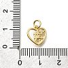 Brass Micro Pave Cubic Zirconia Charms KK-P295-25G-3