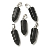 Natural Obsidian Pendants G-Z067-07P-10-2