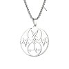 304 Stainless Steel Hollow Witchcraft Pentagram Pendant Necklaces LS-FS-WGCC915-01-2