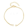 Brass Box Chain Bracelet Making KK-CBADBBF-02G-1