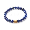 Natural Mixed Stone Stretch Bracelet BJEW-JB06569-5