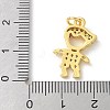 Brass Micro Pave Cubic Zirconia Pendants KK-P292-21G-G-3