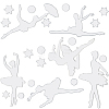 Mirror Acrylic Self Adhesive Wall Decorative AJEW-WH0518-24B-1