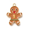 Christmas Theme Alloy Enamel Pendants ENAM-Q509-02KCG-08-1