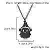 Halloween 304 Stainless Steel Laser Cut Pendant Necklaces FS-WG247A7-11-1